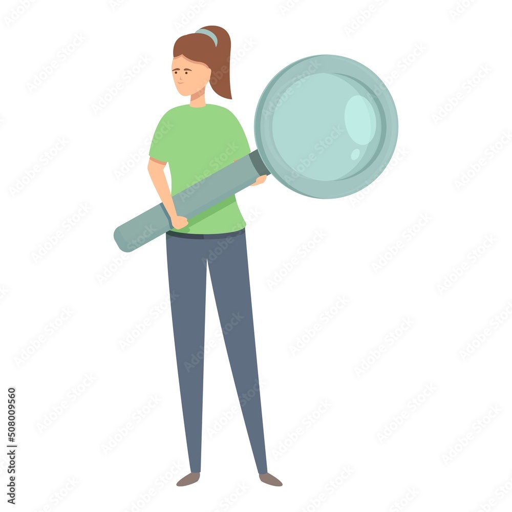 Search product indicator icon cartoon vector. Business unit. Test marketing Search product indicator icon cartoon vector. Business unit. Test marketing
