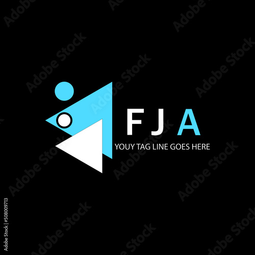 FJA letter logo creative design with vector graphic photo