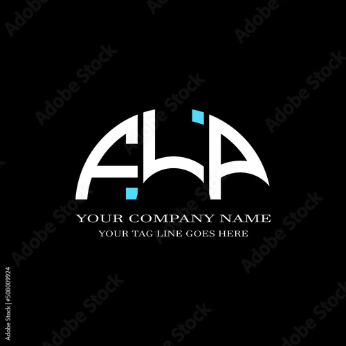 FLP letter logo creative design with vector graphic photo