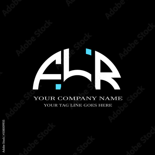 FLR letter logo creative design with vector graphic photo