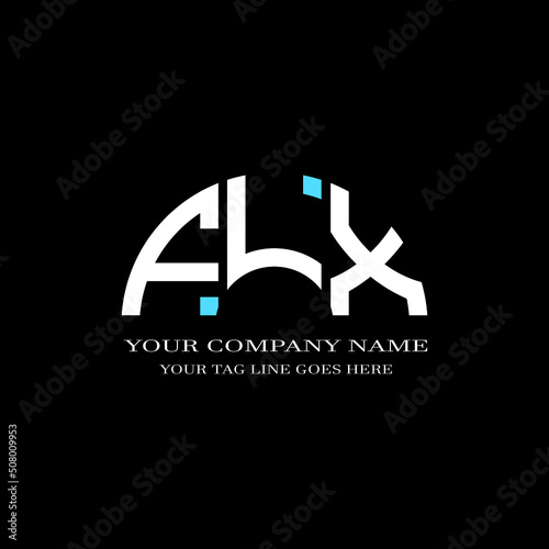 FMX letter logo creative design with vector graphic photo