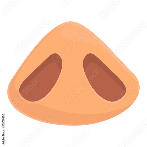 Rhinoplasty surgery icon cartoon vector. Nose plastic. Face operation