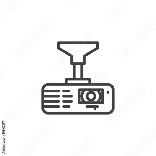 Office projector line icon