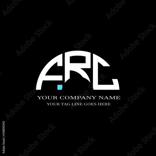 FRC letter logo creative design with vector graphic photo