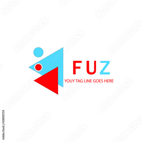 FUZ letter logo creative design with vector graphic