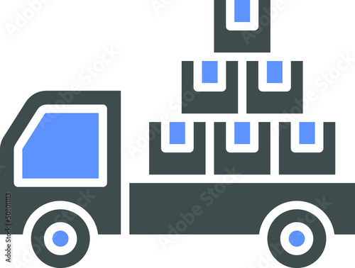 Vector Design Freight Icon Style