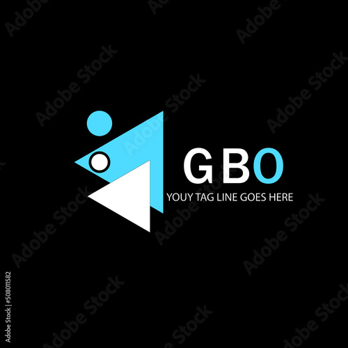 GBO letter logo creative design with vector graphic photo