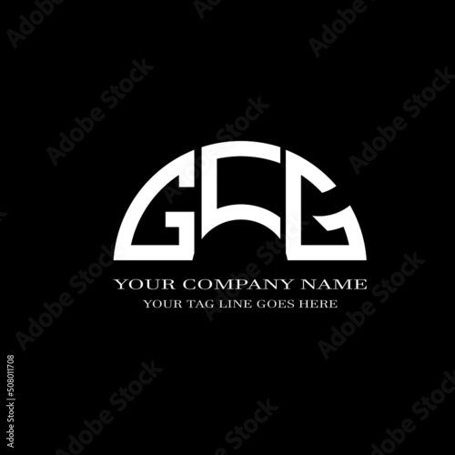 GCG letter logo creative design with vector graphic