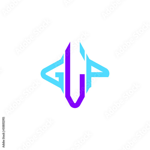 GLP letter logo creative design with vector graphic