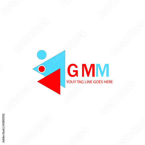 GMM letter logo creative design with vector graphic photo