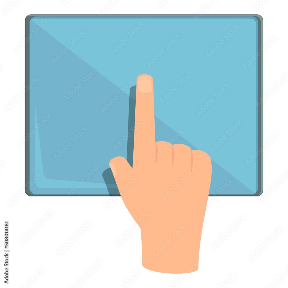 Tablet touch icon cartoon vector. Tablet screen. App cell Tablet touch icon cartoon vector. Tablet screen. App cell