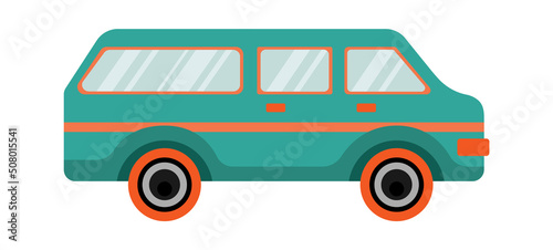 Van car Transport. Vector illustration