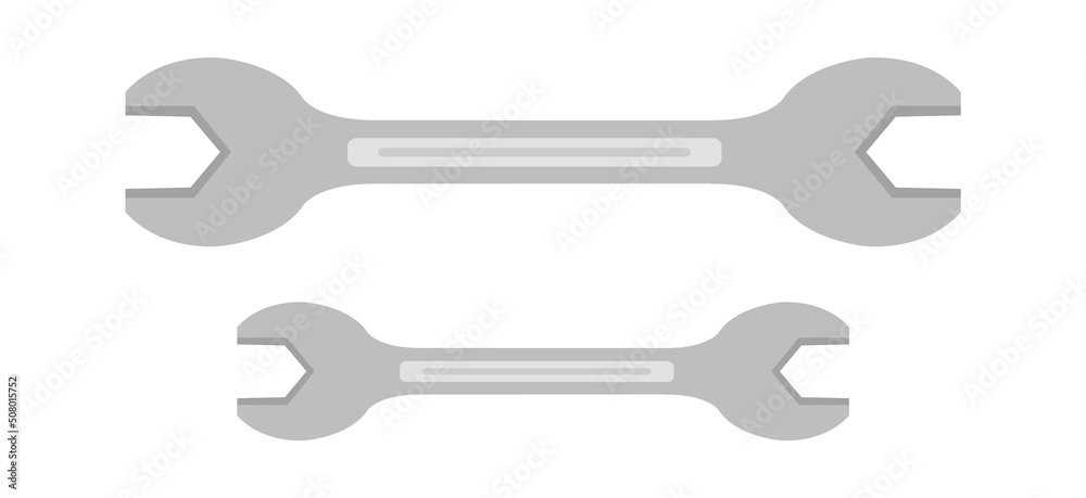 Spanners Construction Tool Icon. Vector illustration