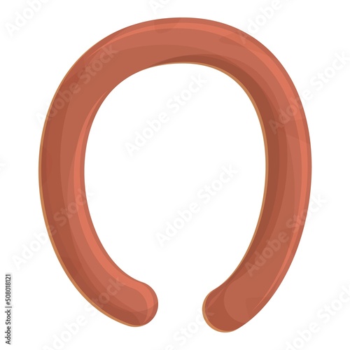 Dutch sausage icon cartoon vector. Board food. Holland cuisine