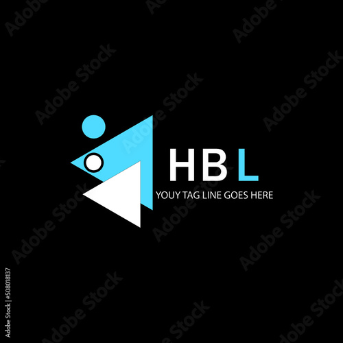 HBL letter logo creative design with vector graphic photo