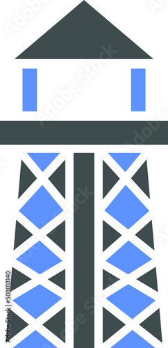 Vector Design Water Tower Icon Style