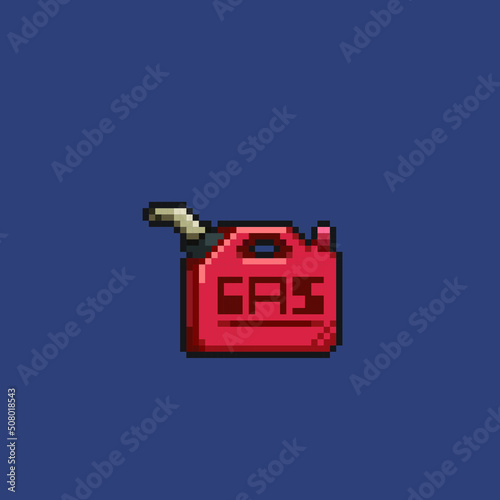 gasoline in pixel art style