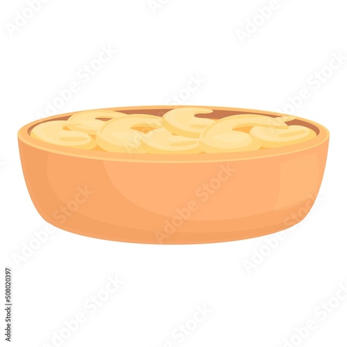 Restaurant dish icon cartoon vector. Spanish food. Tapas soup