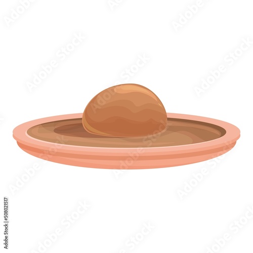 Meat ball icon cartoon vector. National cuisine. Austria potato