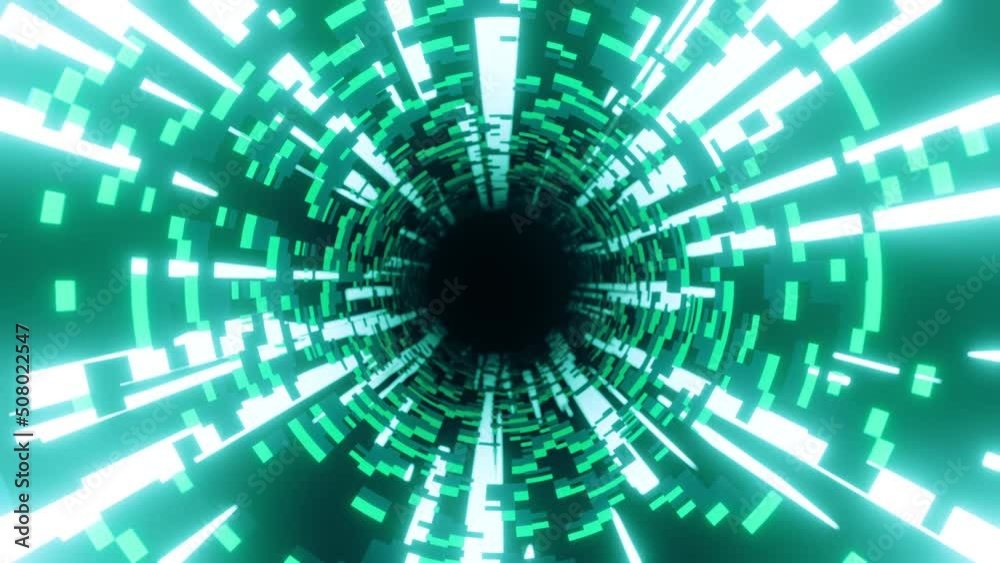 ドットと光のトンネルCGループ　VJ