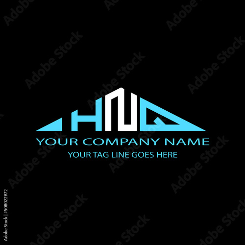 HNQ letter logo creative design with vector graphic photo