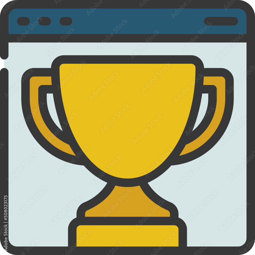 Online Trophy Icon Online Trophy Icon