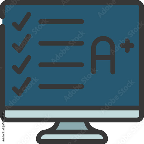 Computer Graded Test Icon