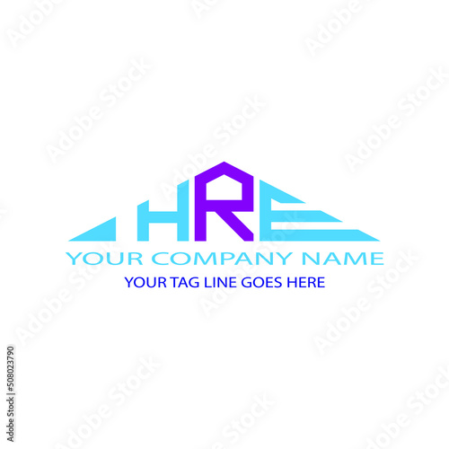 HRE letter logo creative design with vector graphic photo