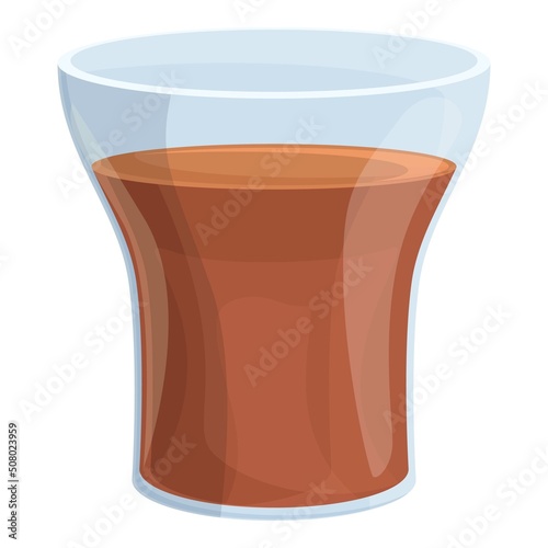 Azerbaijan tea glass icon cartoon vector. Meal food. Cuisine rice