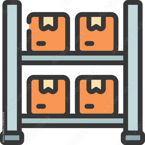 Warehouse Shelving Icon