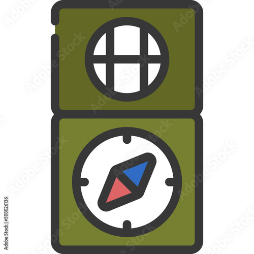 Tactical Compass Icon