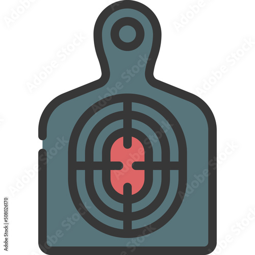 Gun Range Target Icon