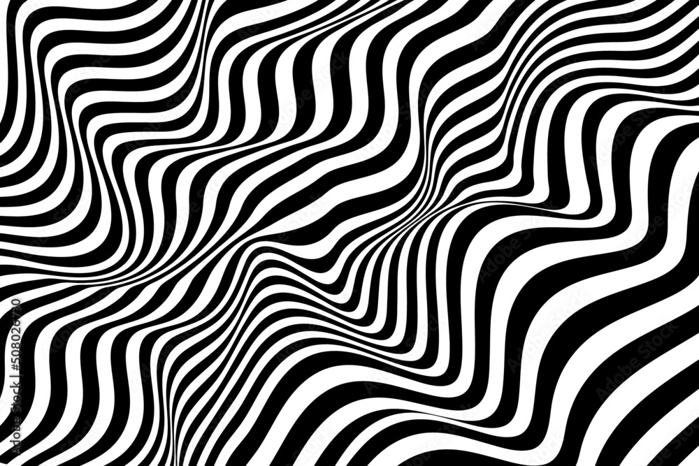 Wavy stripes background. Abstract wavy texture. Black and white smooth curve lines texture. Stylish fashion pattern design Wavy stripes background. Abstract wavy texture. Black and white smooth curve lines texture. Stylish fashion pattern design