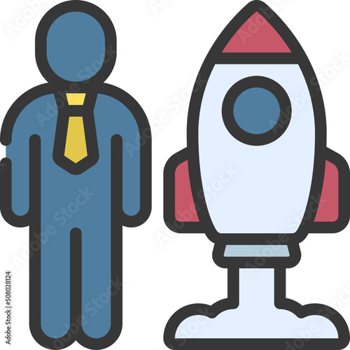  Start Up Owner Icon