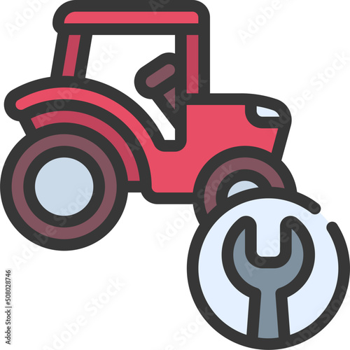 Tractor Repair Icon