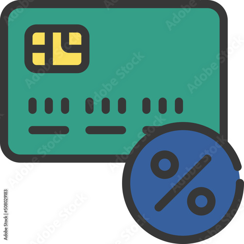 Credit Card Interest Rate Icon