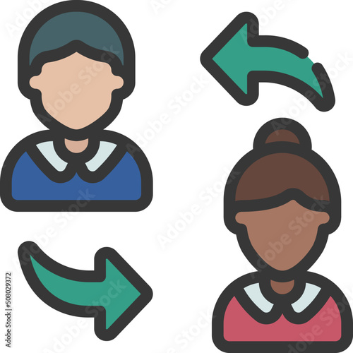 Peer To Peer Transfer Icon