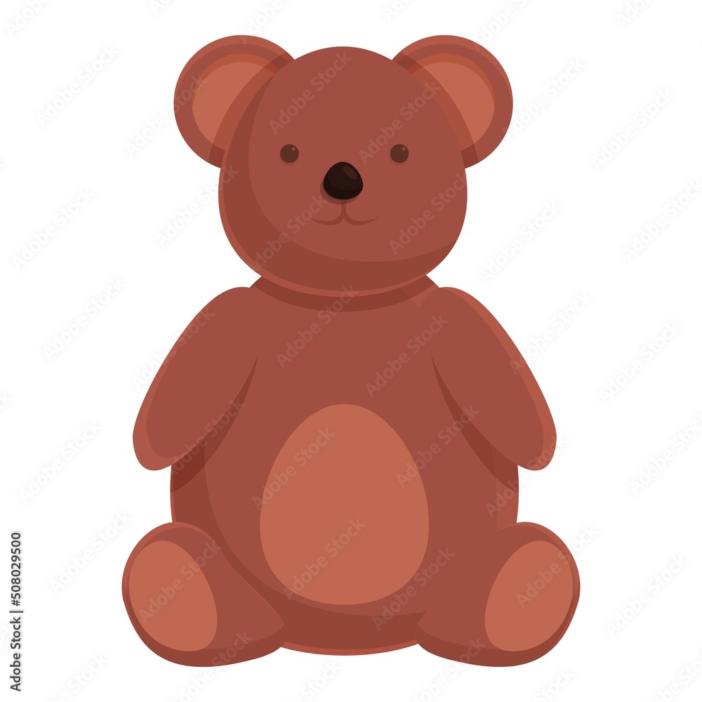 Bear toy icon cartoon vector. Store toy. Shop child bear Bear toy icon cartoon vector. Store toy. Shop child bear