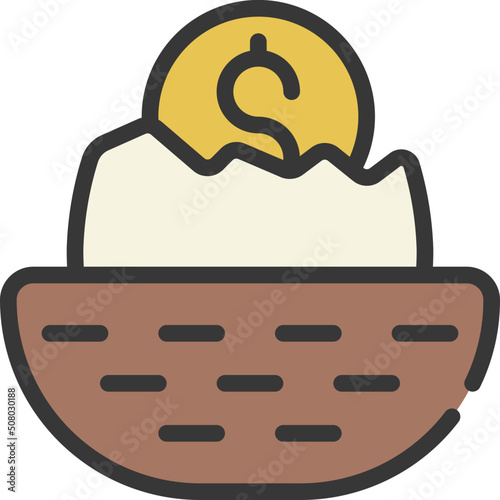 Broken Nest Egg Icon