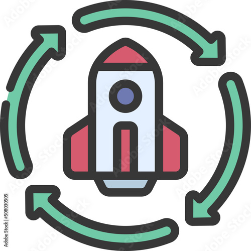 Launch Cycle Icon