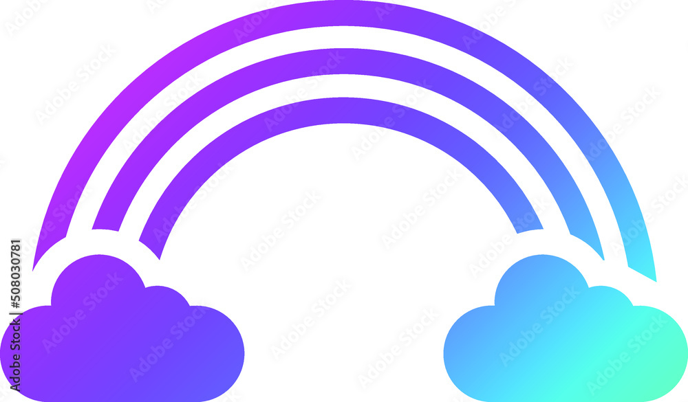 Rainbow Vector Icon Design Illustration Rainbow Vector Icon Design Illustration