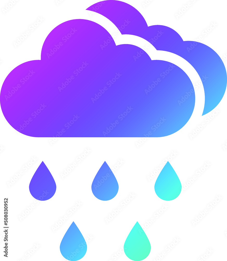Rain Vector Icon Design Illustration Rain Vector Icon Design Illustration