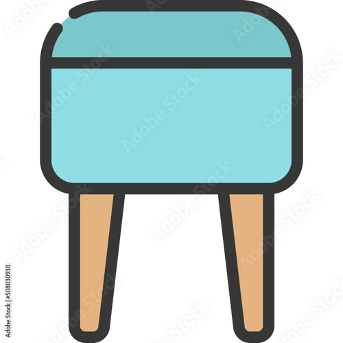 Rounded Stool Icon