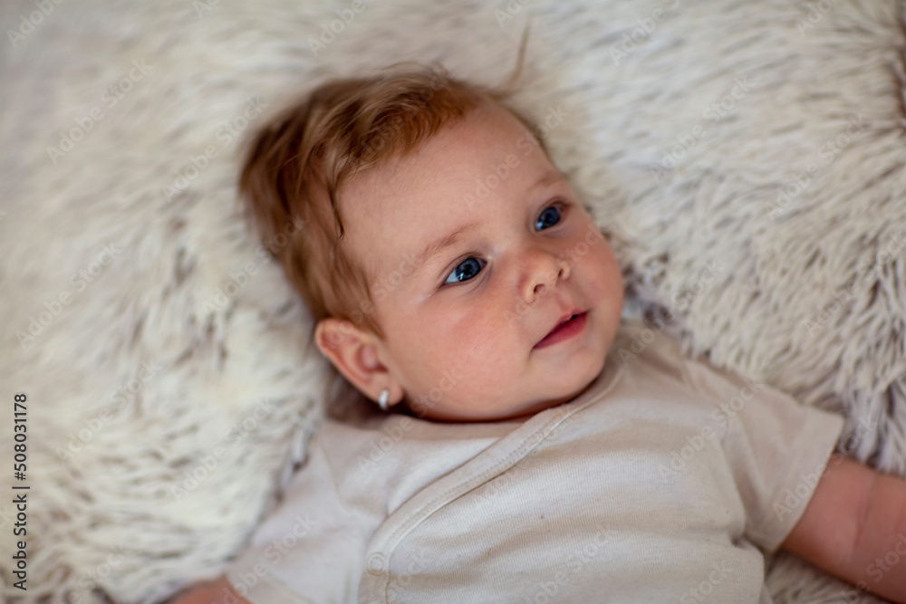 Adorable baby with beautiful blue eyes. Adorable baby with beautiful blue eyes.