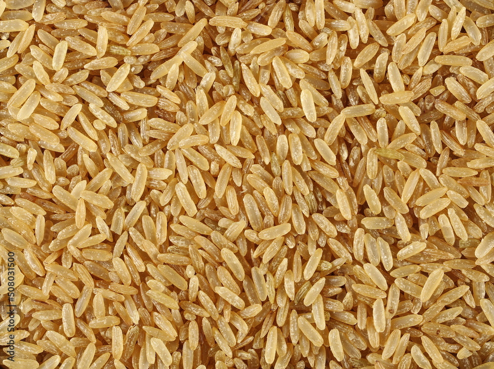 Integral rice, uncooked pile background and texture Integral rice, uncooked pile background and texture