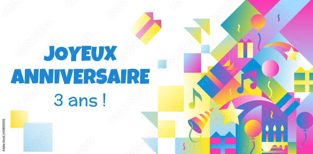 carte anniversaire 3 ans carte anniversaire 3 ans