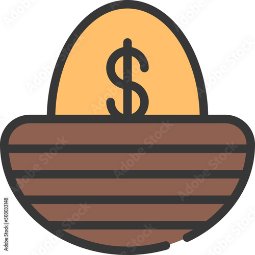 Financial Nest Egg Icon