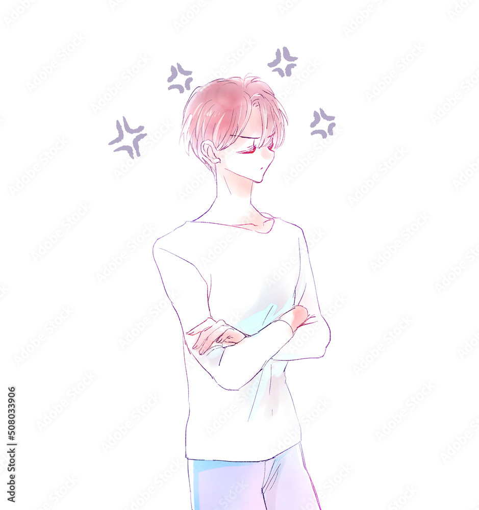 怒っている男性 怒っている男性