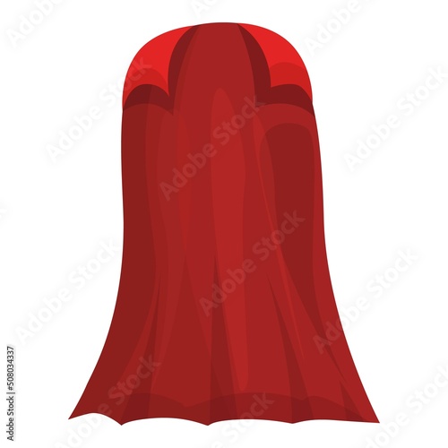 Hero cloak icon cartoon vector. Vampire cape. Super mantle