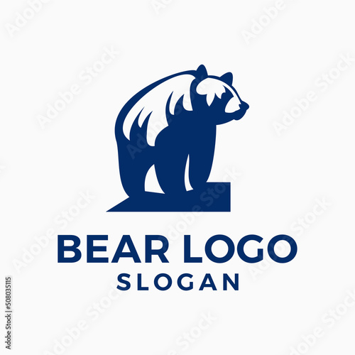 Bear Logo Design vector illustration